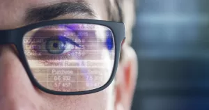 Close up of a man's eye